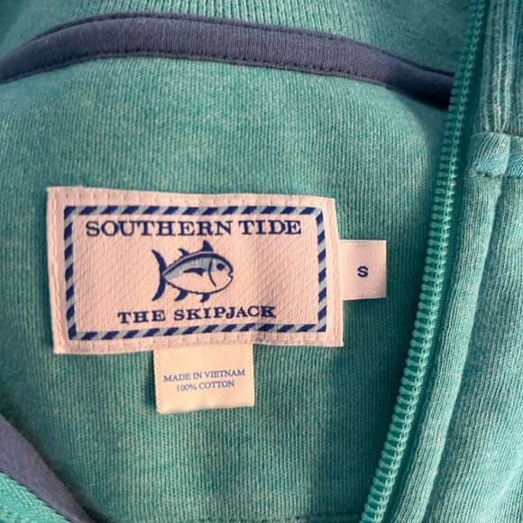 Southern Tide Sweater Quarter Zip Skipjack Light Pullover Long Sleeve Size S - Picture 5 of 6